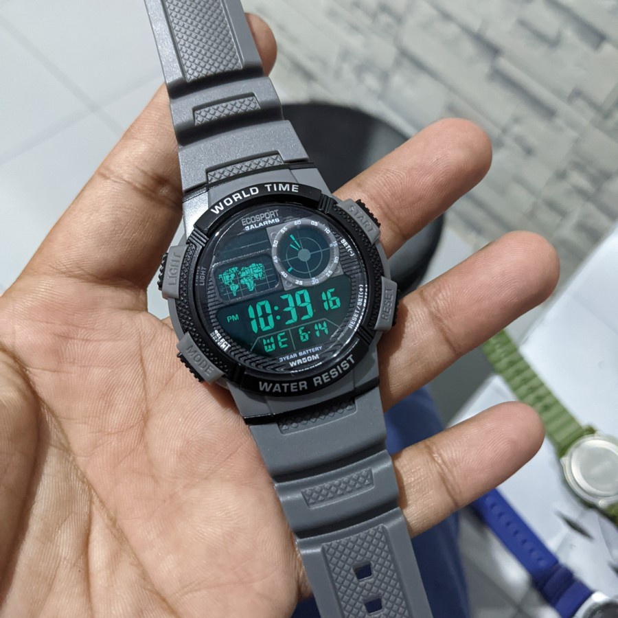 TERBARU JAM TANGAN ESPORT JAM TANGAN PRIA MASA KINI JAM SPORT DIGITAL LED TIME WATER RESIST