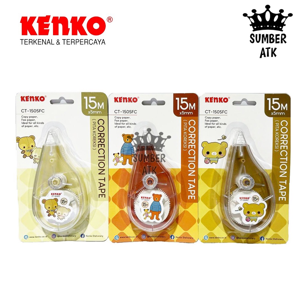 

Pita Koreksi Correction Tape KENKO CT-1505FC Fancy 15 M x 5 mm