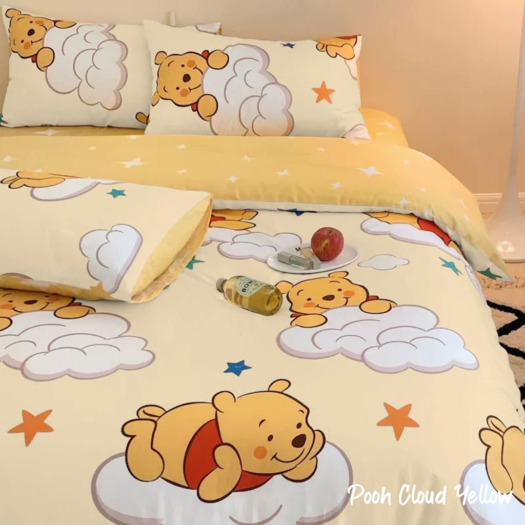 Sprei Anak 90x200 No.4 single size motif karakter kartun lucu  Katun asli anti geser