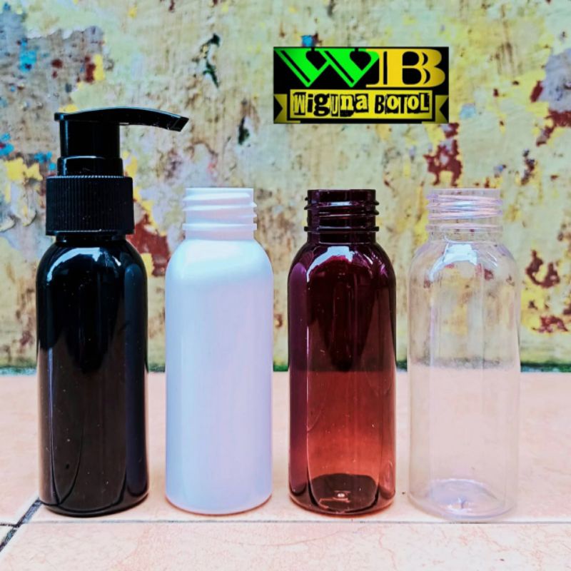 Botol Pump 60ml / Botol PET 60ml Tutup Pump Lotion