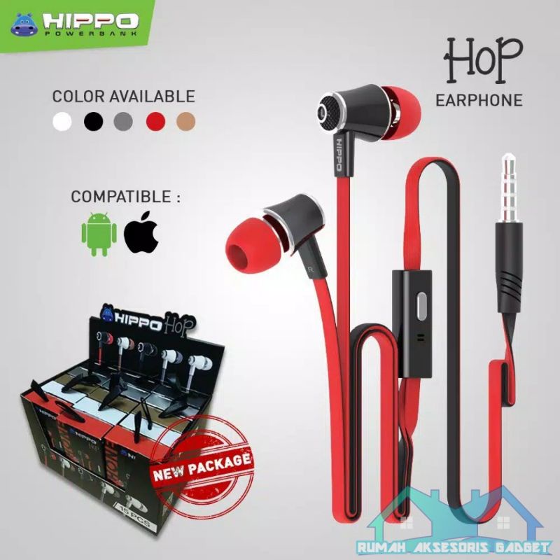 Handsfree HIPPO HOP Headset ORIGINAL super extra bass