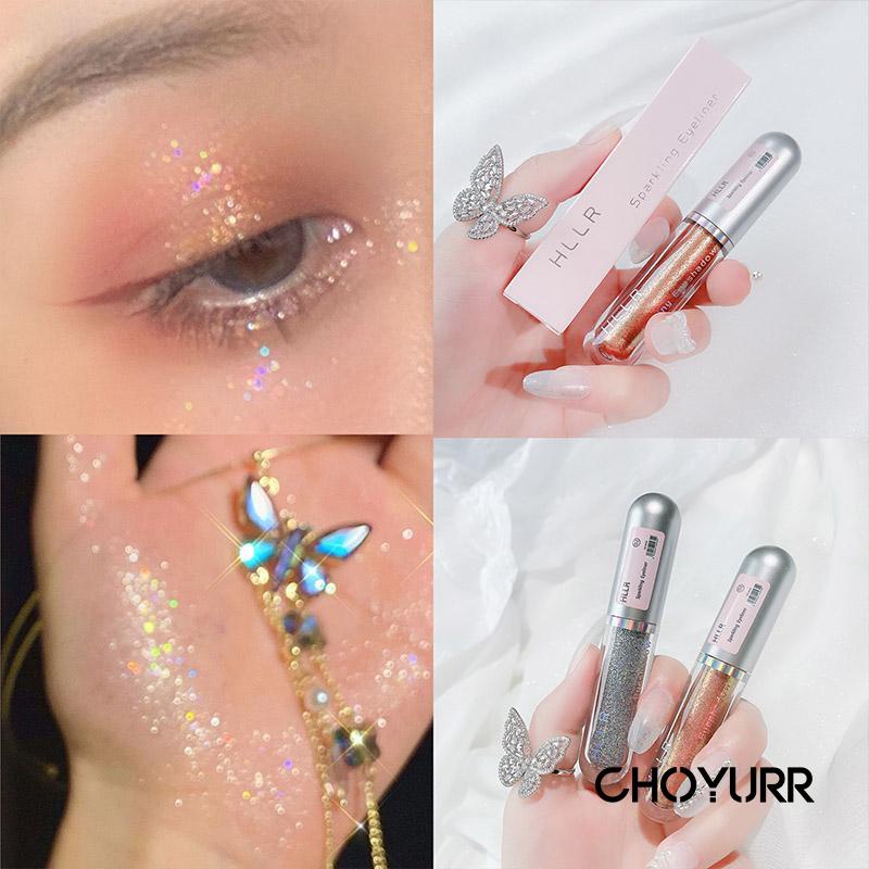 【COD】Eye Shadow Liquid Glitter Liquid Round Tube Pearlescent Brightening Monochrome Eye Shadow Eyeshadow Shimmer Eye Makeup-CH