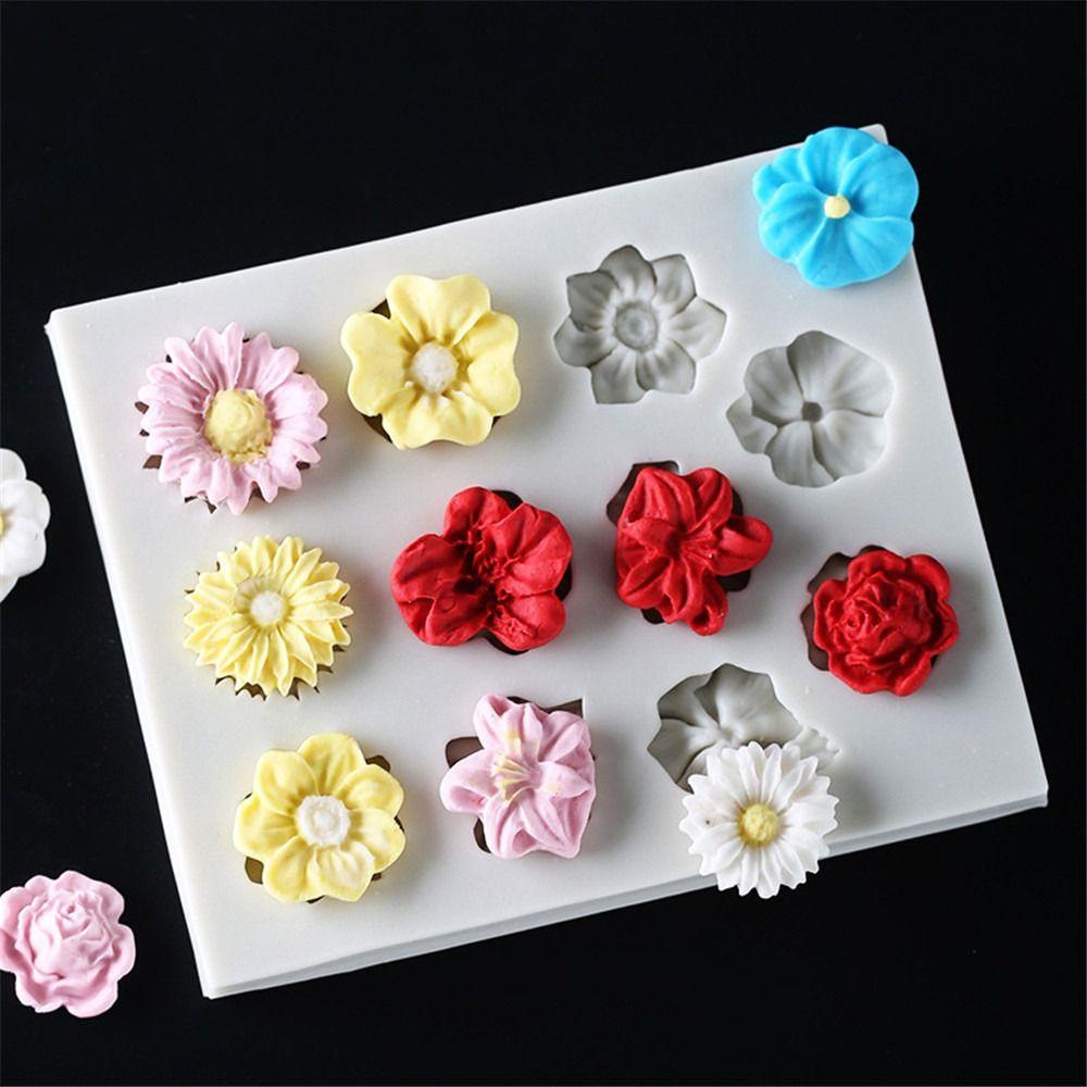 R-FLOWER Cetakan Silikon Perlengkapan Pernikahan Clay Tools Untuk Baking DIY Craft 3D Art Wax Mold