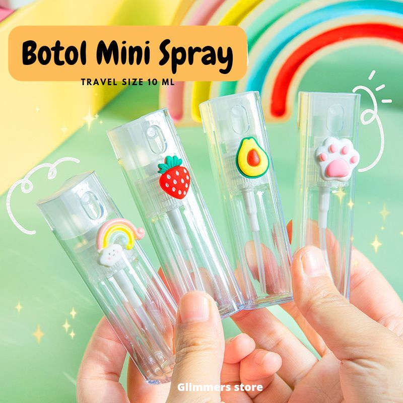 Botol spray mini handsanitizer / parfum / kosmetik / motif kartun