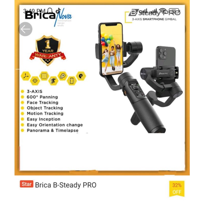 Brica B-Steady PRO bekas