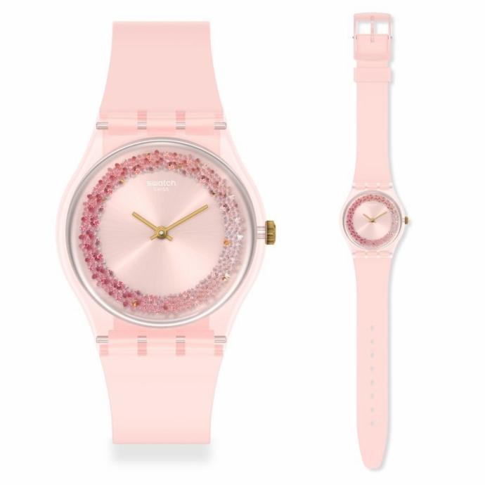 Swatch Analog Jam Tangan Unisex Strap Karet GP164 KWARTZY Original ---NEW---