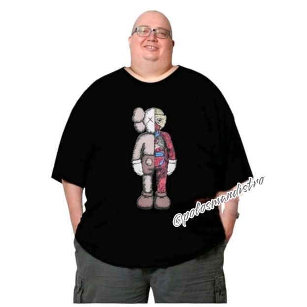 0kaos jumbo pria UNI KAWS AIR 4XL XXXXL 5XL XXXXXL  - Original Bigsize Pria Wanita Oversized