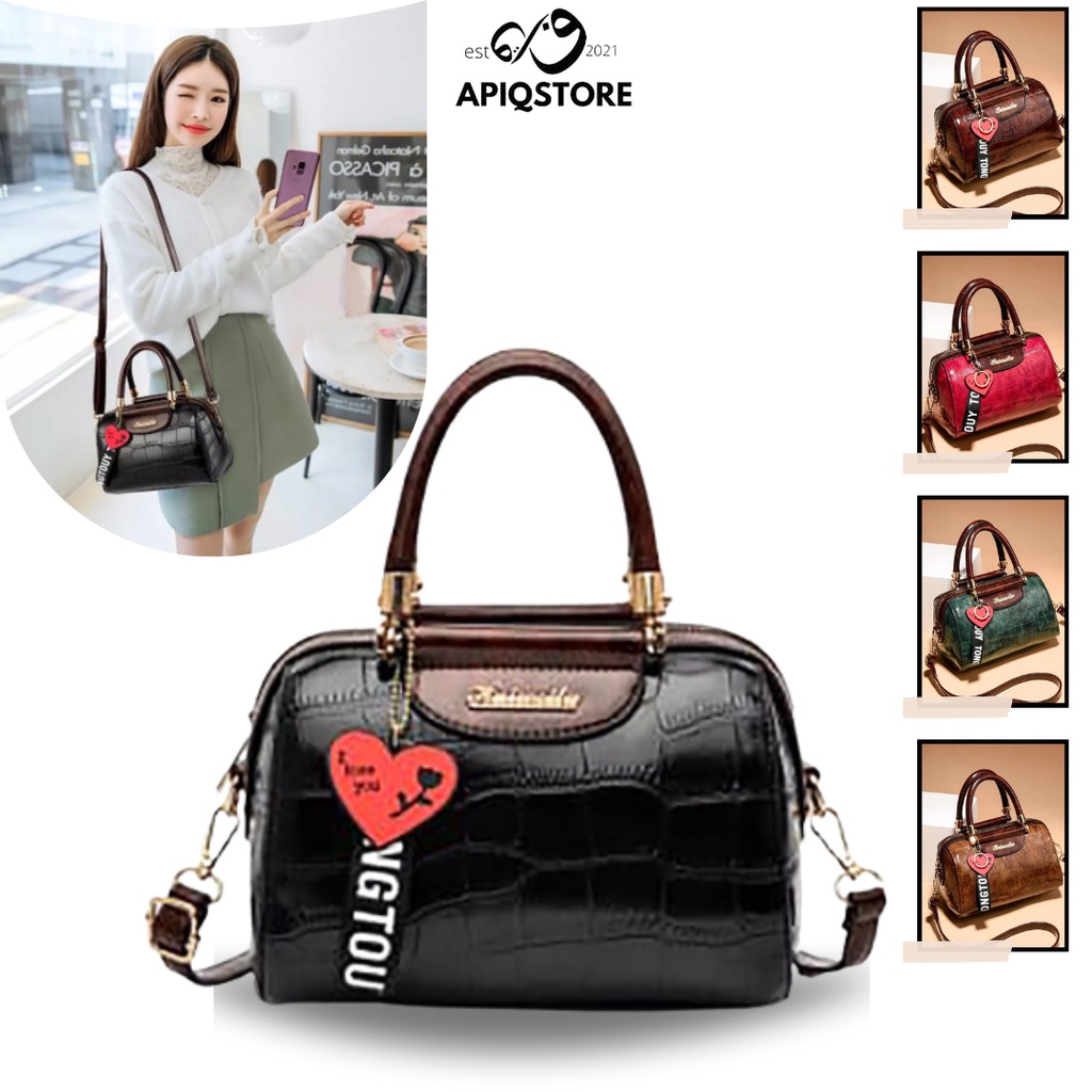 APIQSTORE Tas Wanita Import Terbaru simpel Sling Bag Terbaru Tas Ibu Kondangan Mewah Elegant Tad Pen
