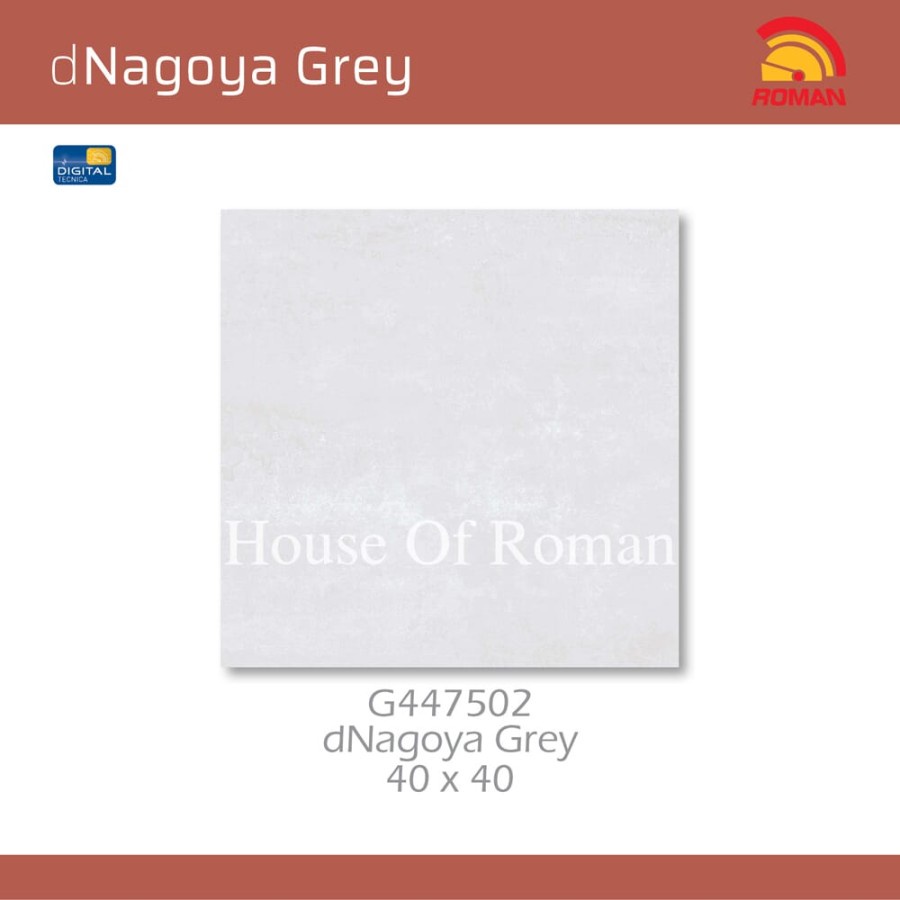 ROMAN KERAMIK DNAGOYA GREY 40X40 G447502 (ROMAN HOUSE OF ROMAN)