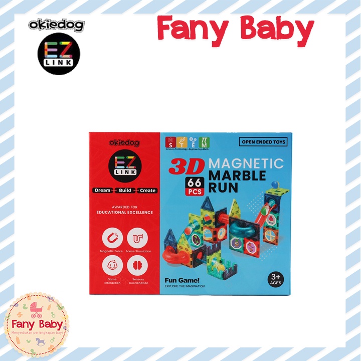 OKIEDOG EZLINK 3D MAGNETIC MARBLE RUN