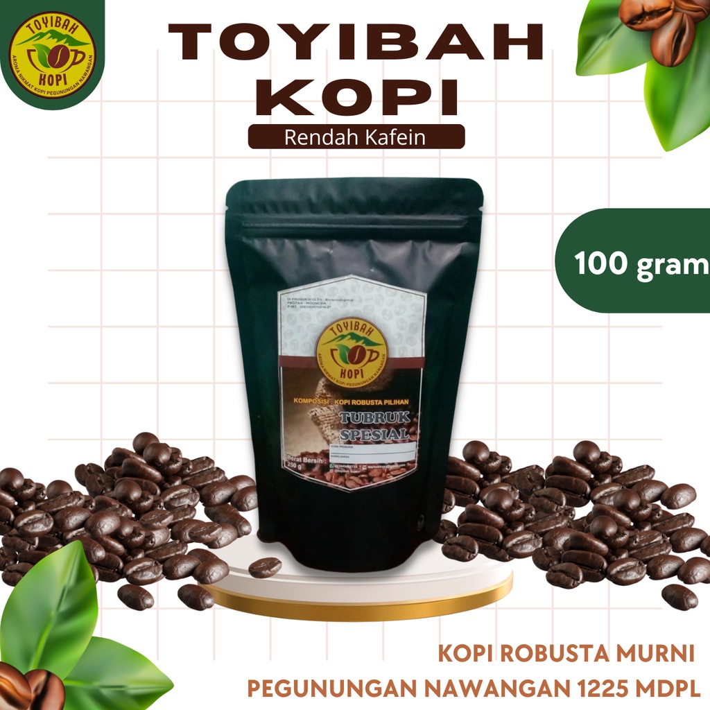 

Kopi Bubuk Robusta 100% 100gr - Rendah Kafein Gak Bikin Mules - Pacitan Nawangan