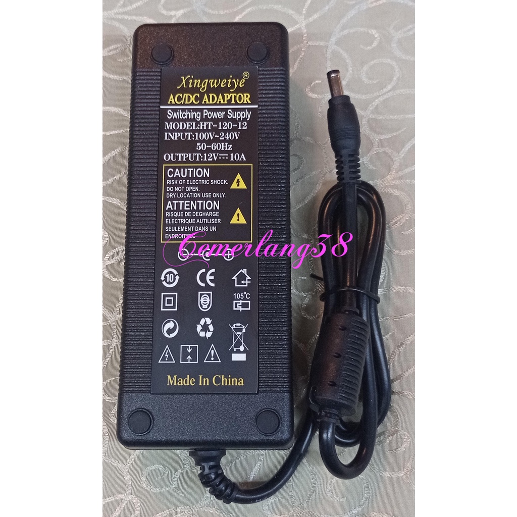 AC DC Charger 12V 10A Switching Adaptor 12 V 10 A Power Supply 12 Volt