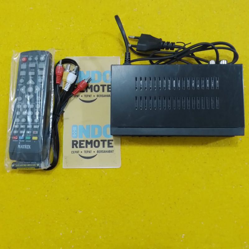 SET TOP BOX TV STB DVB-T2 MATRIX BURGER HIJAU ORIGINAL