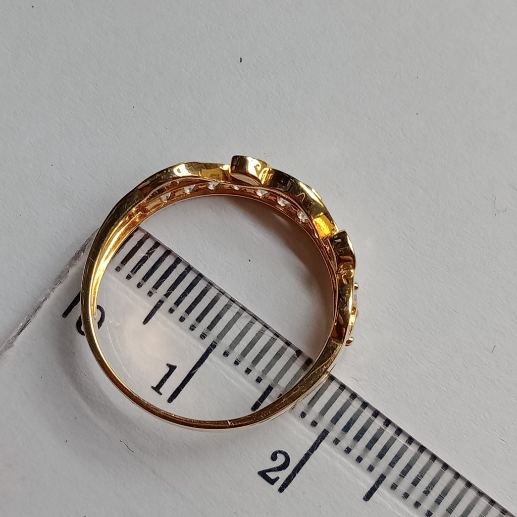 Cincin emas 17k - 1.55 gr kadar 750 - 4105