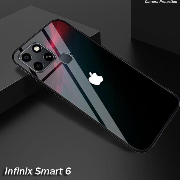 PRODUK- (SC20) SOFTCASE GLASS KACA INFINIX SMART 6 - KESING HP - SOFTCASE GLASS HP INFINIX SMART 6 -