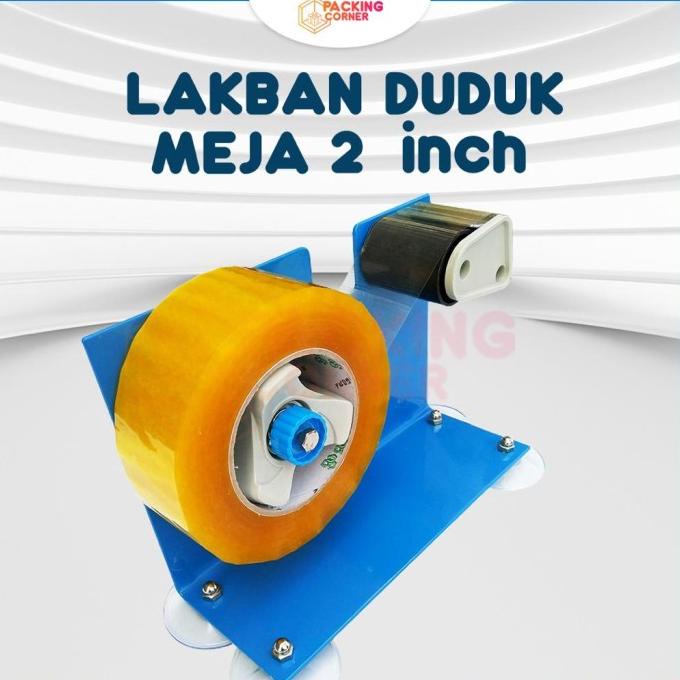 Dispenser Lakban Isolasi Duduk Meja 2 inch Besar Jumbo Tape Cutter 2"