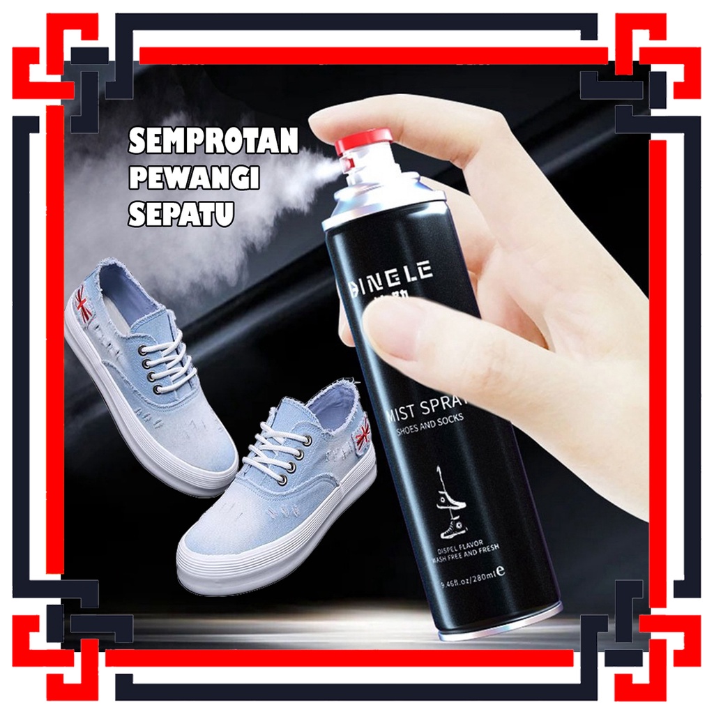 LS Spray Pewangi Sepatu / Anti Bakteri / SHOES AND SOCKS MIST SPRAY Parfum Sepatu Viral