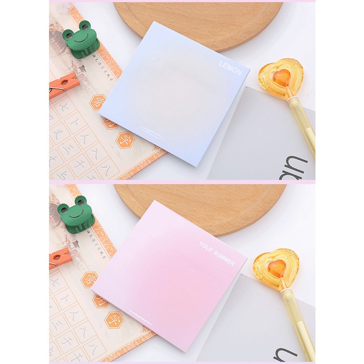 4 Pack 200 Lembar Kertas Memo Pad Memo Sticky Note Campur Warna GMALL-ST0114