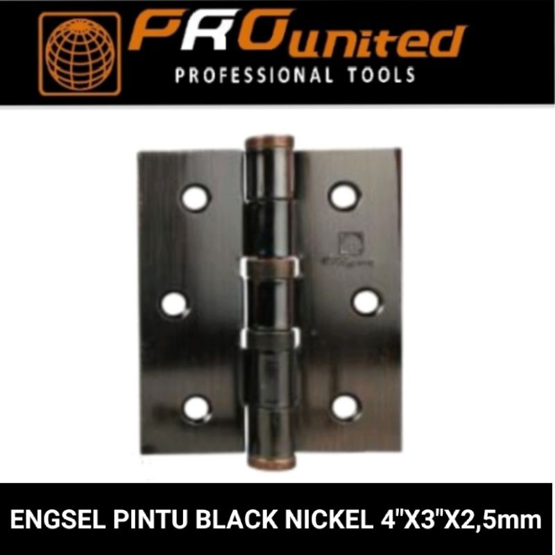 engsel pintu black nickel pro united best quality product