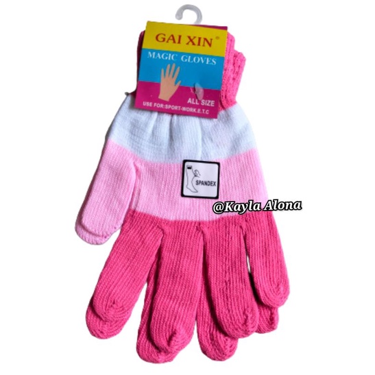 Sarung Tangan Rajut Warna Salur Dewasa