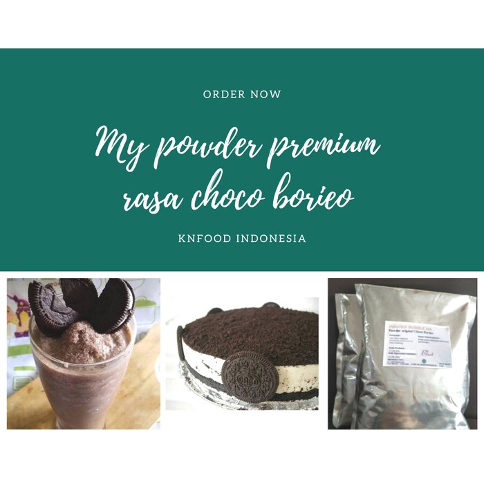 

BUBUK PREMIUM CHOCO BOREO KEMASAN 1KG - POWDER CHOCO BOREO PREMIUM 1KG