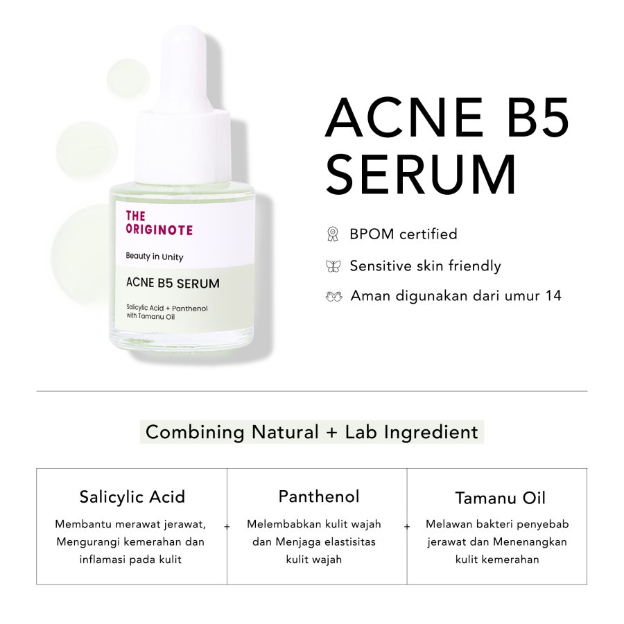 ★ BB ★ The Originote Serum SERIES 20ml | Peeling Solution - Acne B5 - Ceratides Serum - Astachiol Serum【BPOM】