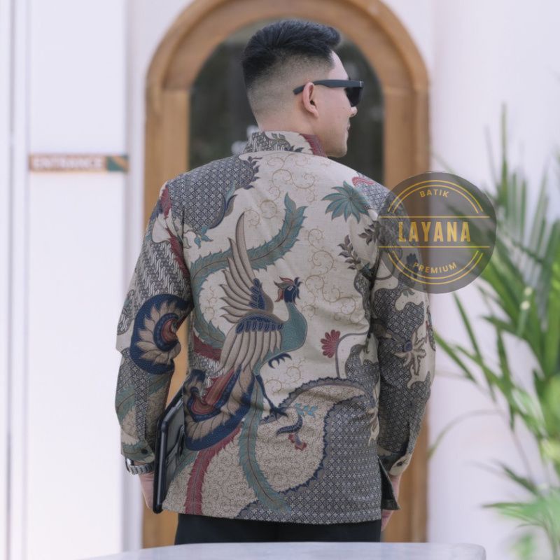 Kemeja Batik Linggar Atmojo Premium Reguler Slimfit Baju Formal atau Nonformal