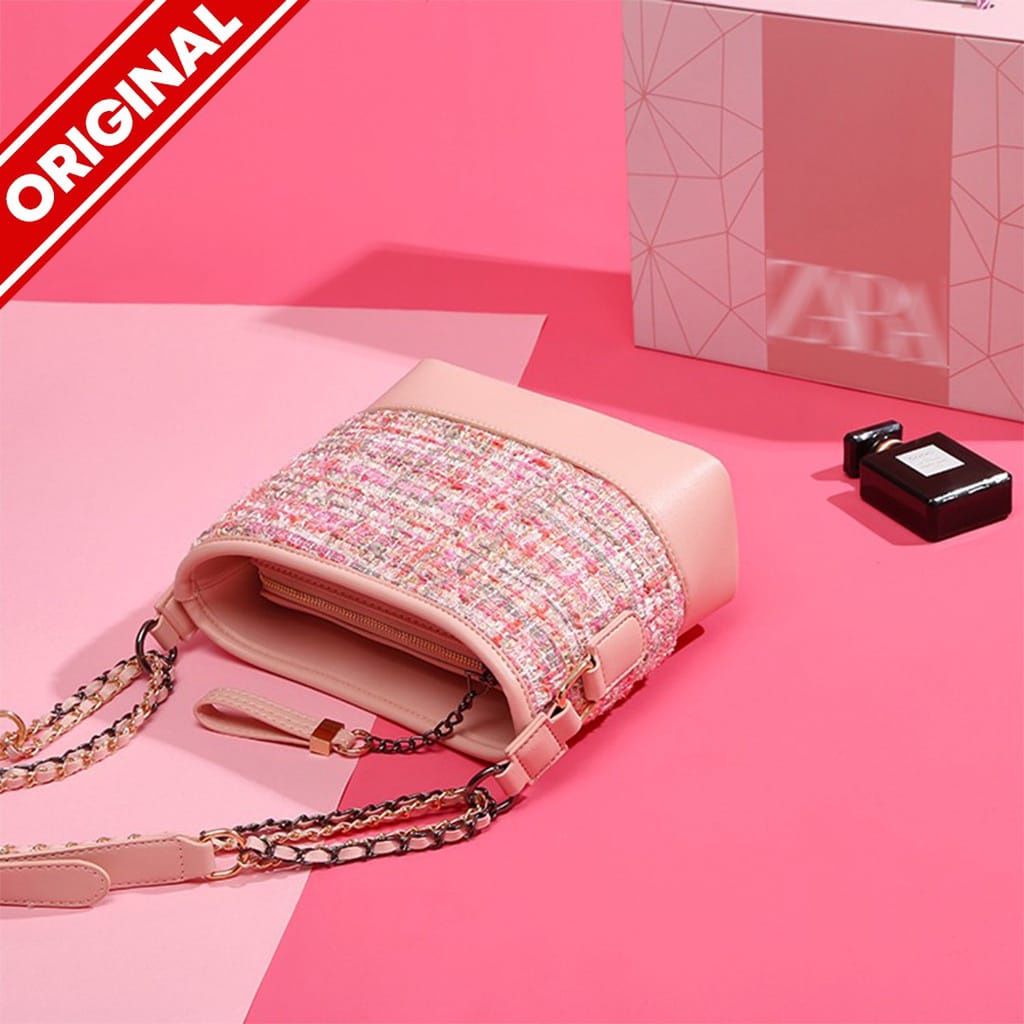 [TANG&amp;YENNY] TAS SELEMPANG RAJUT WANITA/ SHOULDER BAG/ TAS POUCH LOVE#22110