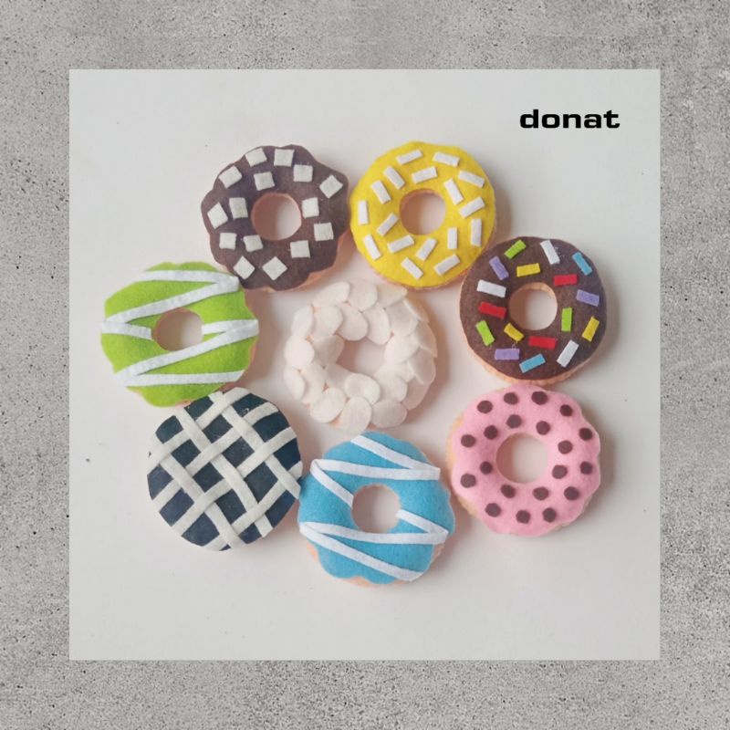 mainan edukasi flanel donat