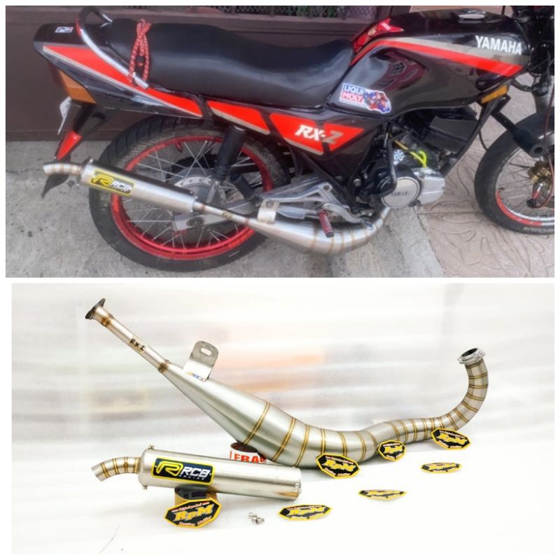 Knalpot RCB pipe on Yamaha RXZ - RZR