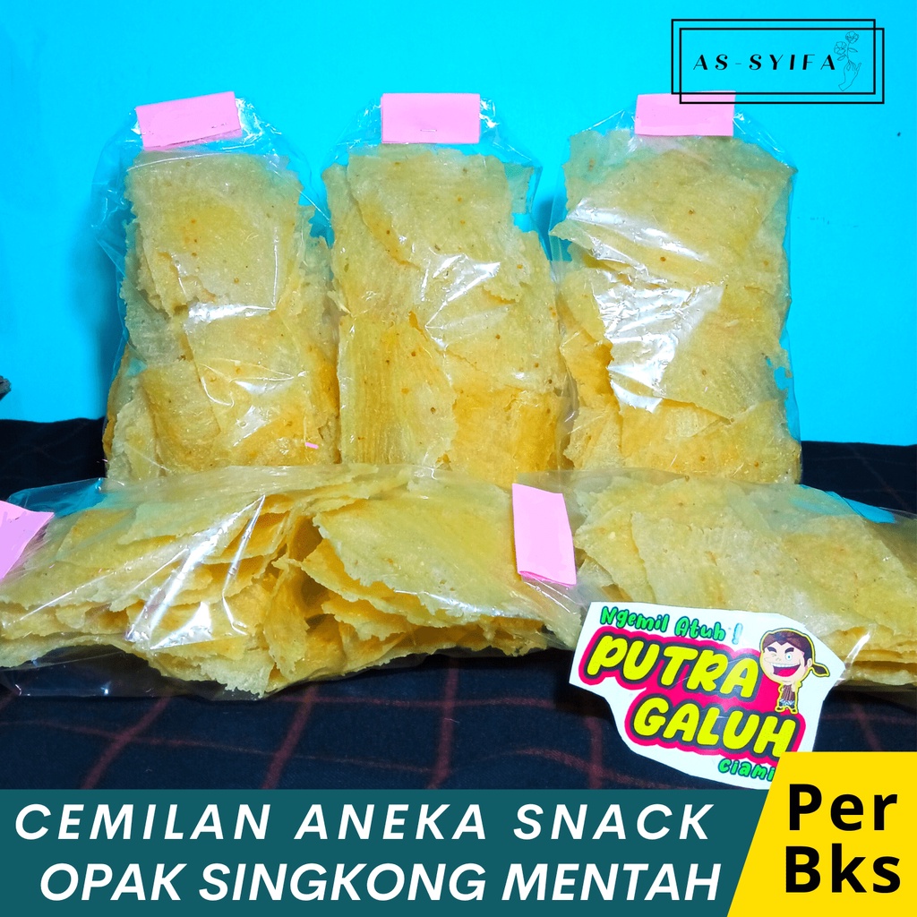 

Opak Singkong Mentah / Kecimpring Singkong Mentah Gurih – Cemilan Kerupuk Khas Sunda