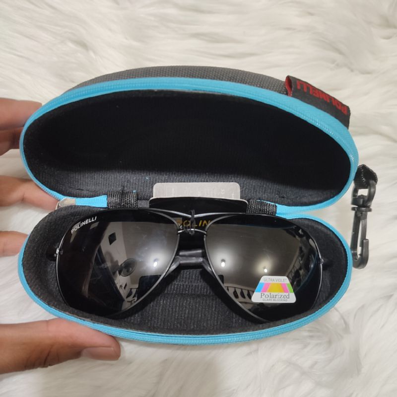 Box Kacamata Jumbo PREMIUM | Tempat Kacamata Karet Original POLINELLI Anti Pecah