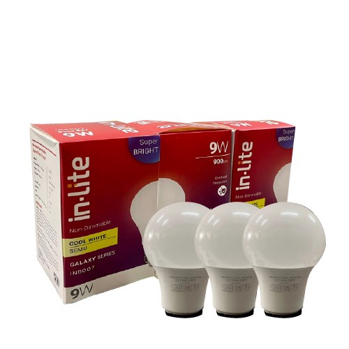 INLITE Lampu Led 9w 12w 15w PAKET HEMAT 3PC INB007 Cool Day Light / Warm White / Netral White