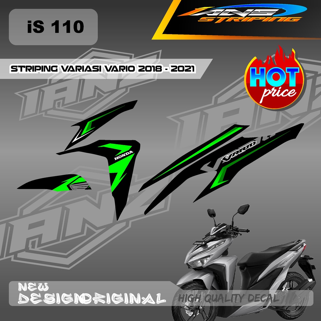 NEW DECAL STRIPING VARIO Led Vario 150 MOTIF GRAFIK RACING BAHAN HOLOGRAM / NON HOLOGRAM IS110