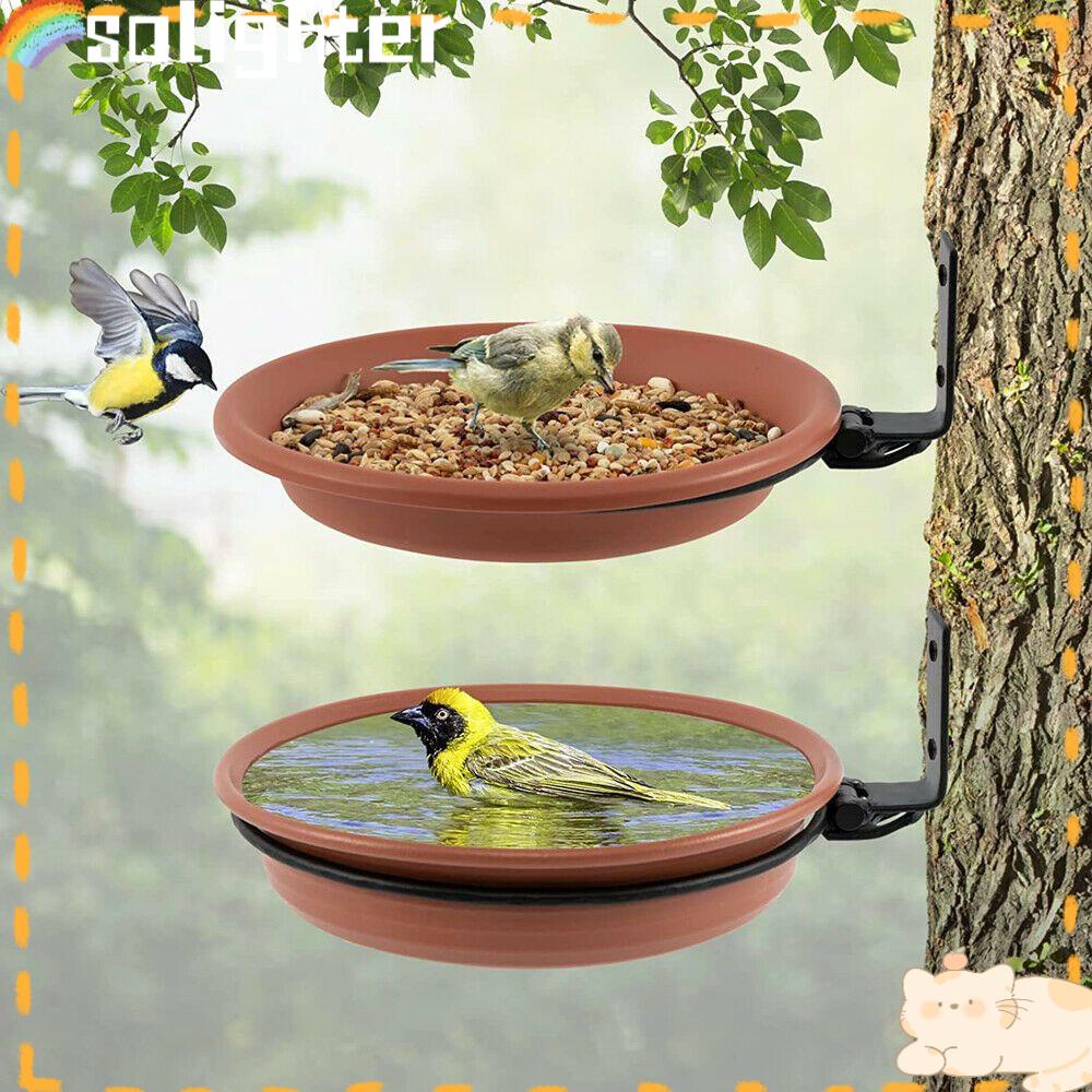 Solighter Bird Feeder Kreatif Dengan Stand Feeder Station Dipasang Di Dinding