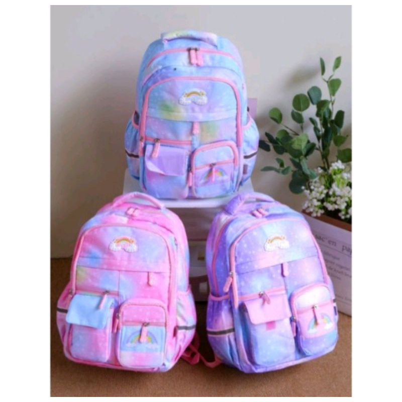 Tas sekolah ransel Alto warna cewek/RAINBOW/SD/SMP