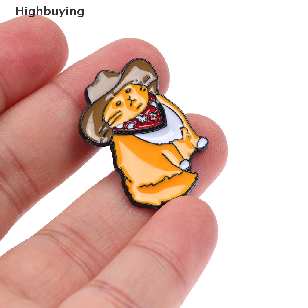 Hbid Koboi Kucing Enamel Pin Hewan Lucu Bros Baju Kerah Tas Lucu Lencana Bros Glory