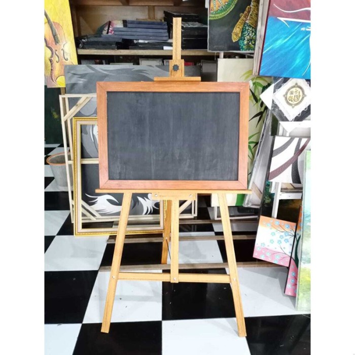 

Paja Sfy Papan Tulis Hitam Stand 50X70 Cm Black Board 70X50 By Rafalio