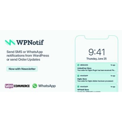 WPNotif 3.1.3.5 - WordPress SMS & WhatsApp Notifications - Wordpress Plugin