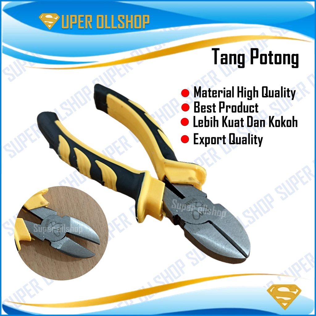 Tang Potong Blister Diagonal Pliers 6 Inch / Tang Potong Kawat Kupas Kabel Listrik Kecil Mini