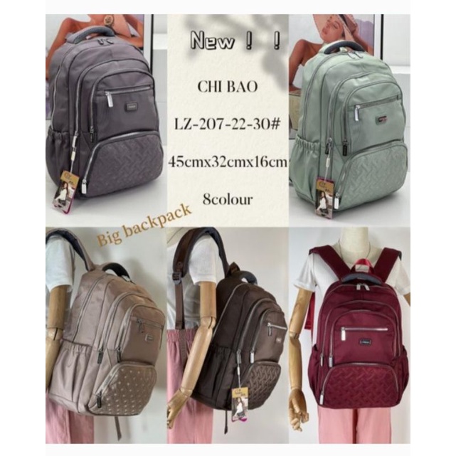 New promo tas ransel chibao import terbaru ukuran jumbo muat leptop