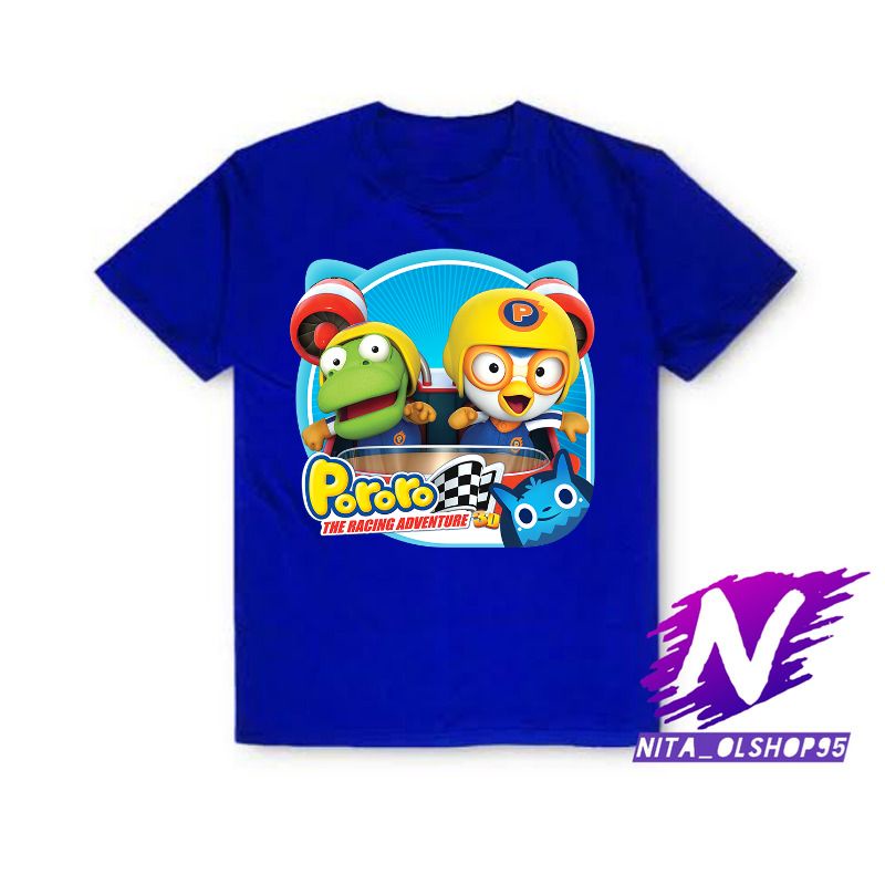 kaos anak pororo racing adventure