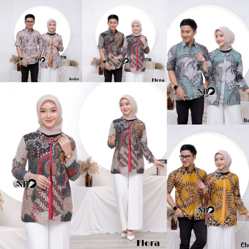 COUPLE BATIK PRIA/WANITA BLUOSE WANITA HEM PRIA M L XL XXL