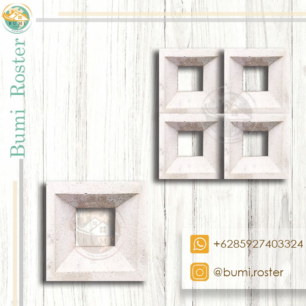 Loster / Roster Semen Putih Kotak Persegi Murah GRATIS ONGKIR