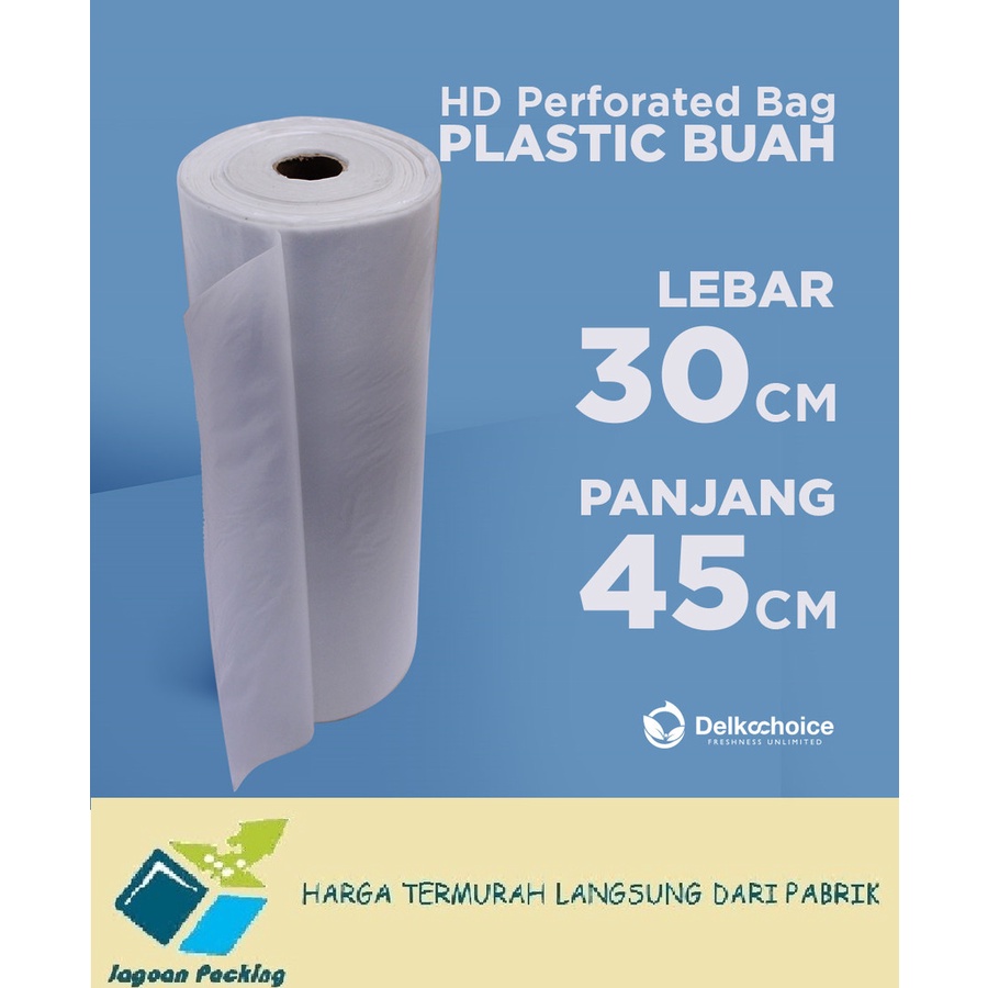 PLASTIK HD ROLL BUAH / SAYUR / FOTOCOPY / TELUR 1.5 KG MURAH PREMIUM