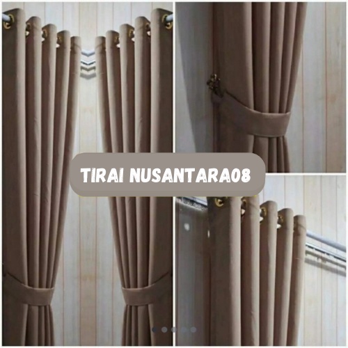 Gorden Jendela Panjang 3 meter Tirai Jendela Polos Embos Minimalis Ruang Tamu
