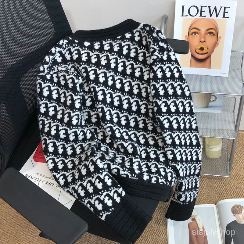 #Sisjuly# Pakaian rajut kasual wanita jaket jumper fashion niche baru