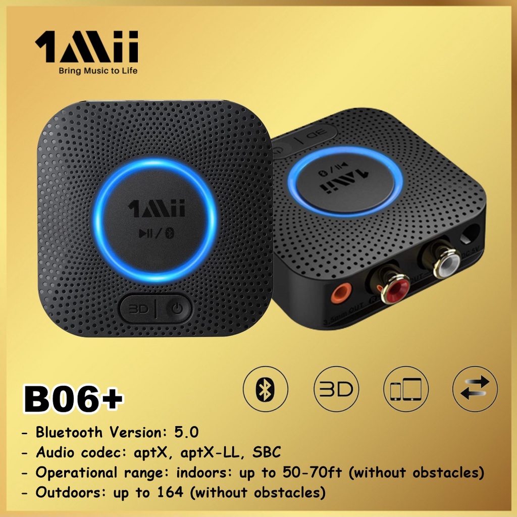 1Mii B06+ B06 + Plus B 06 Hi-Fi Bluetooth Receiver Adapter