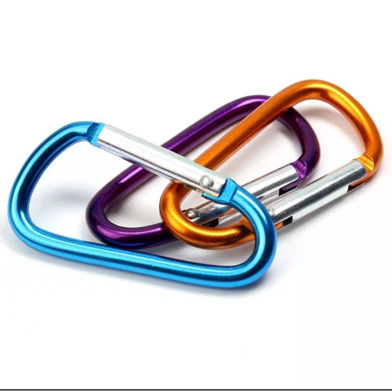 Pengait Kunci Carabiner Aluminium Alloy - Gantungan Mainan Kunci Serbaguna