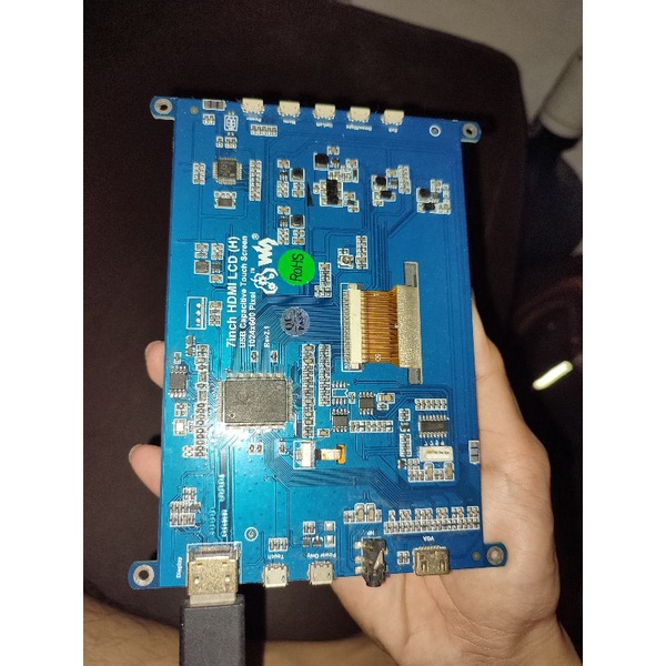 Layar LCD Waveshare 7inch Touchscreen Raspberry